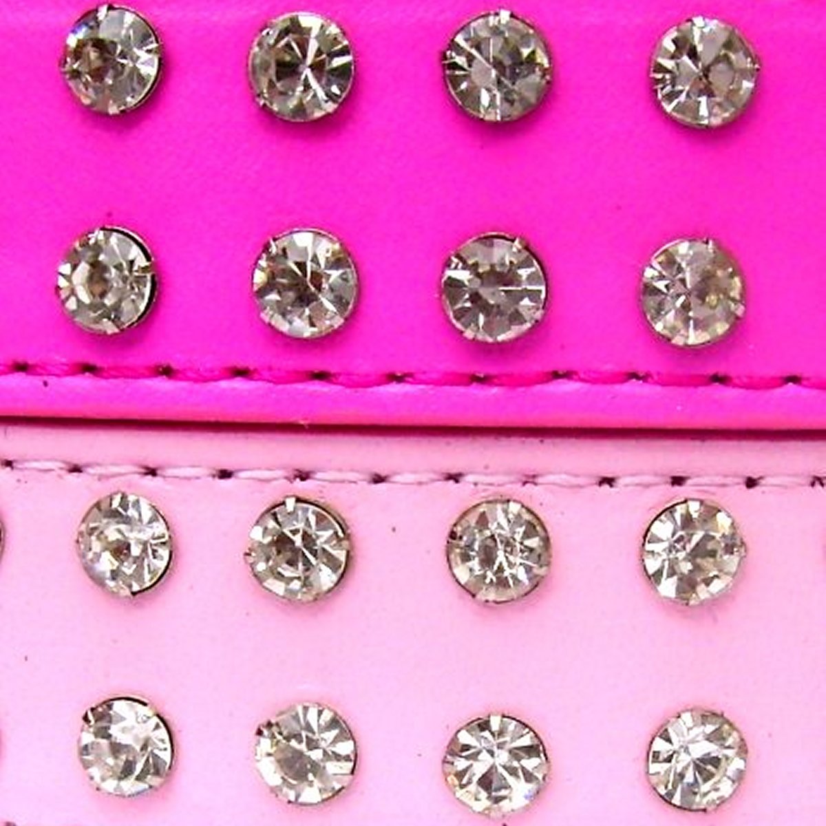 2-Row Dog Collars - Fuchsia Pink